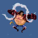 Luffy Gear 4 Pixel Gif