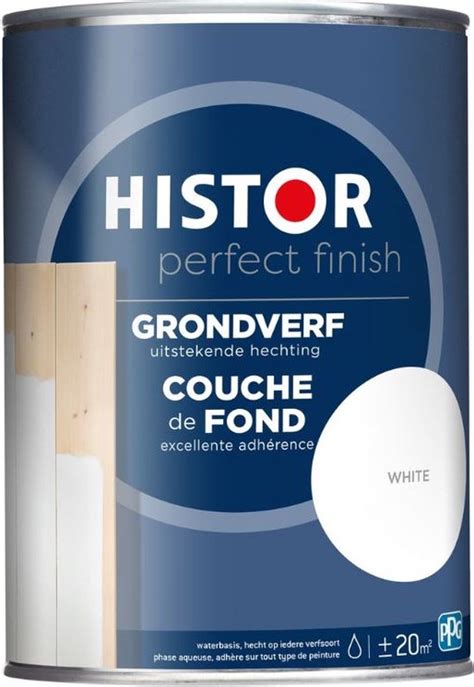 Histor Perfect Finish Grondverf 2 5 Liter Wit Bol