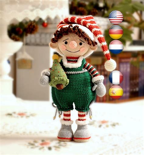 Christmas Elf Doll Crochet Pattern Gnome / Crochet Elf / | Etsy