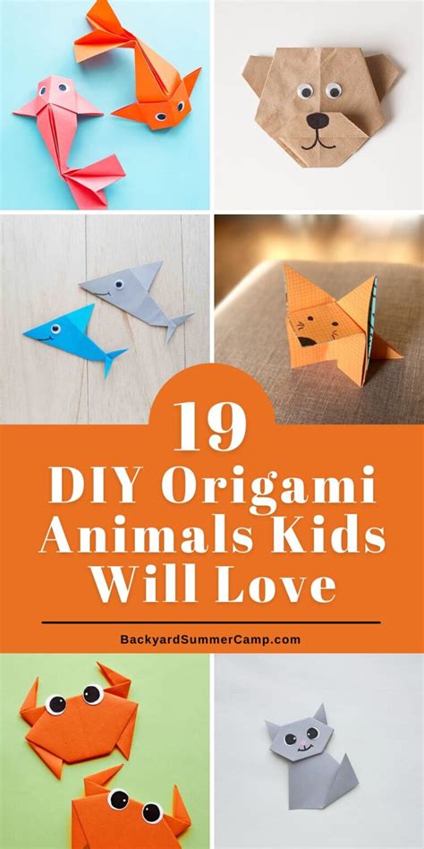 19 DIY Origami Animals Kids Will Love