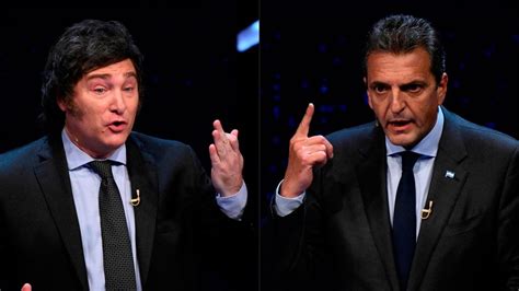 Las Frases Más Destacadas De Javier Milei Y Sergio Massa En El Debate