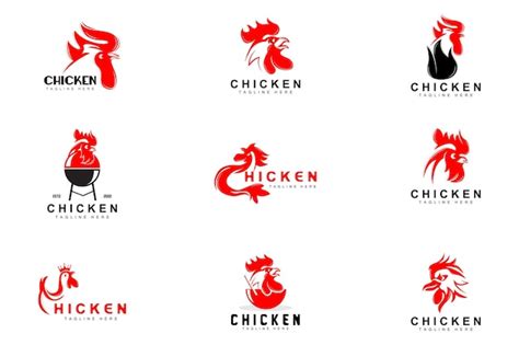 Premium Vector Grilled Chicken Barbecue Logo Designchicken Head