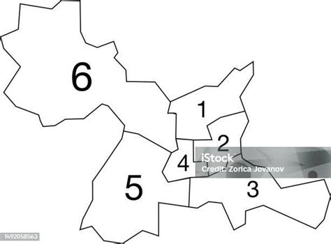 White Tagged Cantons Map Of Rennes France Stock Illustration Download