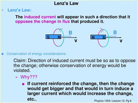 PPT - Faraday’s Law and Lenz’s Law PowerPoint Presentation, free ...