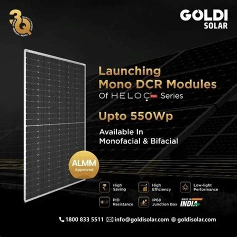 Monocrystalline Goldi Solar Panel At Rs Piece In Mirzapur Cum