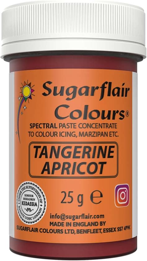 Sugarflair Spectral Tangerine Apricot Food Colouring Paste Highly