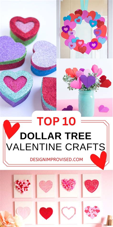 Top 10 CUTE Dollar Tree Valentine Crafts Design Improvised