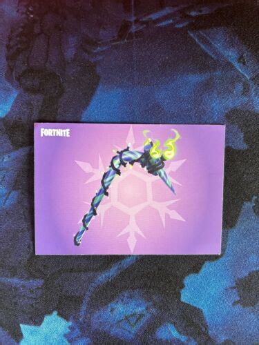 Fortnite Merry Minty Pickaxe Code Collectible Card Ebay