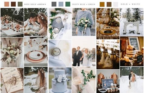 Best Winter Wedding Color Palettes For Blog Off