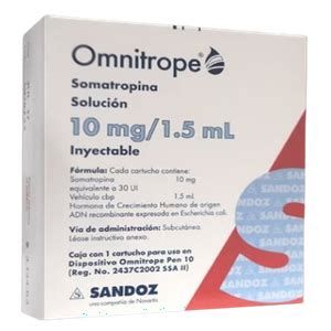 Omnitrope Caja Con Cartucho Mg Ml Vitau Farmacia En L Nea