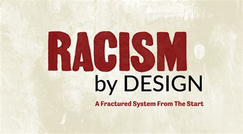 Racism By Design Exhibition On Behance