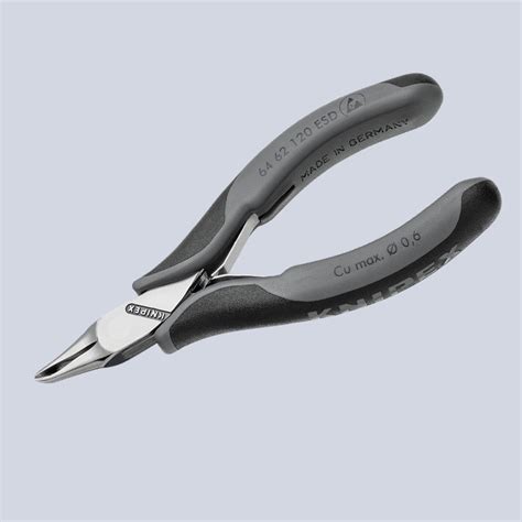 คมปากแหลม Knipex 64 62 120 ESD Oblique Cutting Nippers สำหรบการ