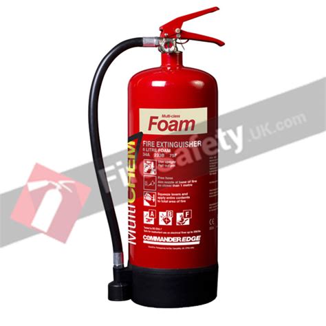 Commander Edge 3Ltr MultiChem Multi Class Foam Fire Extinguisher