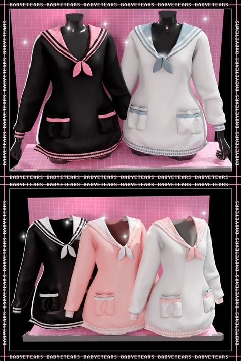 Sailor School Sweatshirt Babyetears Sims Mods Clothes Sims