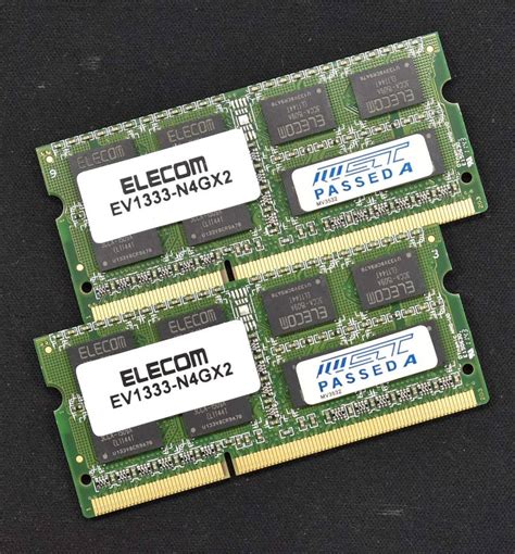 Yahoo オークション 8GB 4GB 2枚 PC3 8500S DDR3 1066 S O DIMM 2