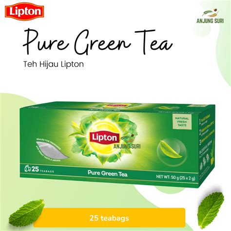 Lipton Pure Green Tea Fresh And Non Bitter Taste Teh Hijau Lipton Lazada