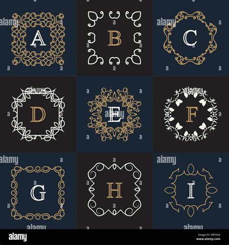 Monogram Logo Hi Res Stock Photography And Images Alamy