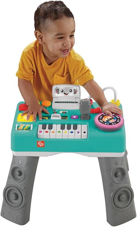 Amazon.com: Fisher-Price Fun DJ Activity Table Fisher-Price Fun & Learn ...