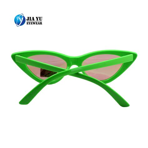 Custom Womens Fashion Plastic Small Cat Eye Sunglasses Jiayu