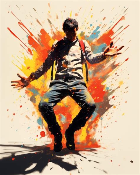 Unleashing the Chaos The MindBending Splatter Trick | Premium AI ...