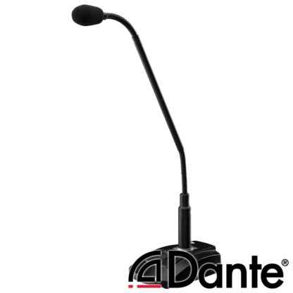 Monacor Ecm Dt Dante Desk Paging Microphone Sound Services