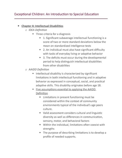 Heward Chapter 4 - Exceptional Children: An Introduction to Special