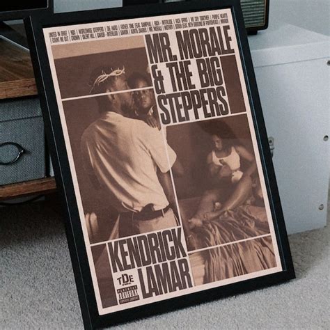 Mr Morale And The Big Steppers Poster Etsy Uk