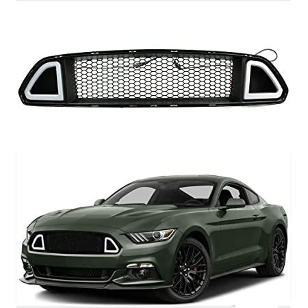 Amazon Pit Front Hood Upper Grille With White Drl Led Light