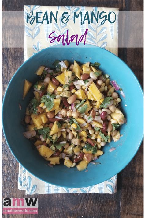 Bean and Mango Salad Recipe | amotherworld