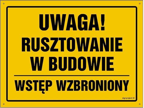 Libres Polska Sp Oa143 Uwaga Rusztowanie W Budowie Wstęp Wzbroniony