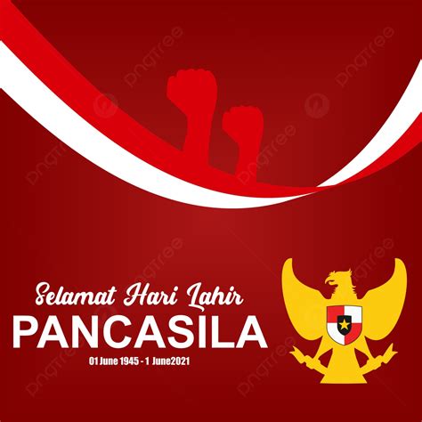 Background Selamat Hari Lahir Pancasila Desain Vektor Perayaan Juli