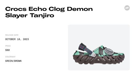 Crocs Echo Clog Demon Slayer Tanjiro 209317 2ZH Raffles Where To Buy