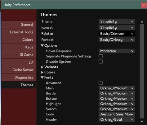 Unity Themes Installation Guide