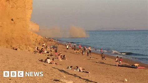 Cliff Collapses On Dorset S Jurassic Coast Bbc News