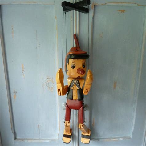 Wooden Pinocchio Puppet By Cooper Rowe Vintage Living