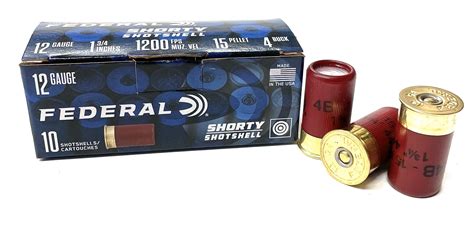 Federal 12 gauge, Shorty Shotshells, 4 Buck, box of 10 – Wapeedee