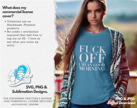 Fuck Off I Mean Good Morning SVG Cut File For Cricut Etsy