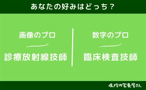 診療報線技師と臨床検査技師の違いとは？ ギモンらど！！