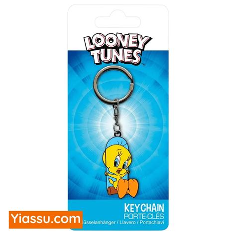 Looney Tunes Keychain Tweety Cartoons Keyring •