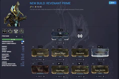 The Best Build For Revenant Prime In Warframe 2022 Dot Esports