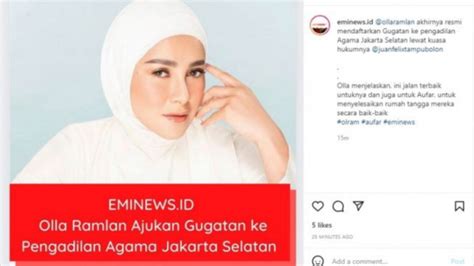 Heboh Olla Ramlan Resmi Gugat Cerai Aufar Hutapea Ada Orang Ketiga