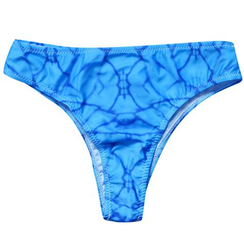 Mens Swim Trunk Women Vintage Print Low Waist Brazilian Bikini Bottom Swimwear Briefs Beachwear