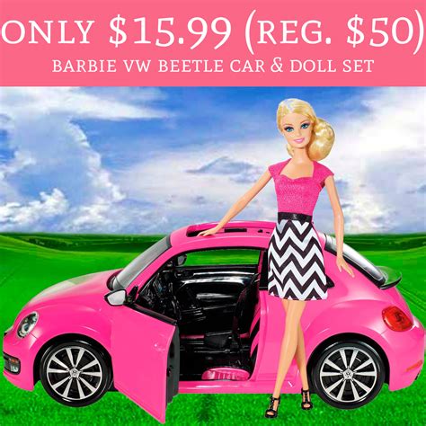 HOT! Only $15.99 (Regular $50) Barbie VW Beetle Car & Doll Set - Deal ...