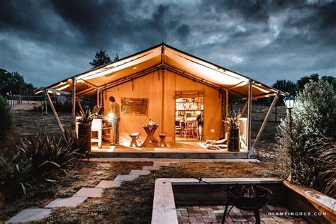 Spacious Luxury Camping Tent With A Private Hot Tub In Raglan North Island