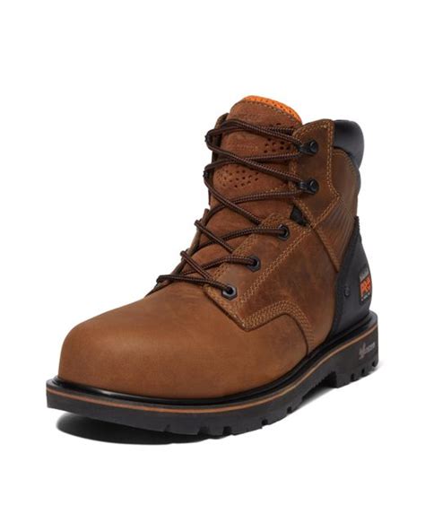 Timberland Ballast 6 Inch Steel Safety Toe Industrial Work Boot In Brown For Men Lyst