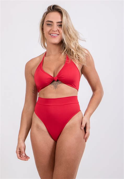 Biquini Feminino Hot Pants Cintura Alta Alcinha Calcinha Fio Duplo Moda Praia Ver O Esta Es