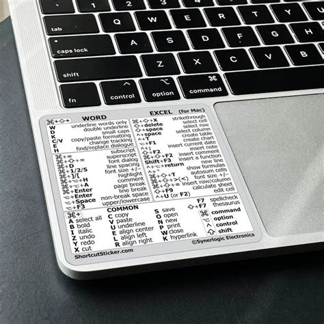 Word Excel For Mac Quick Reference Guide Keyboard Shortcut Stickers