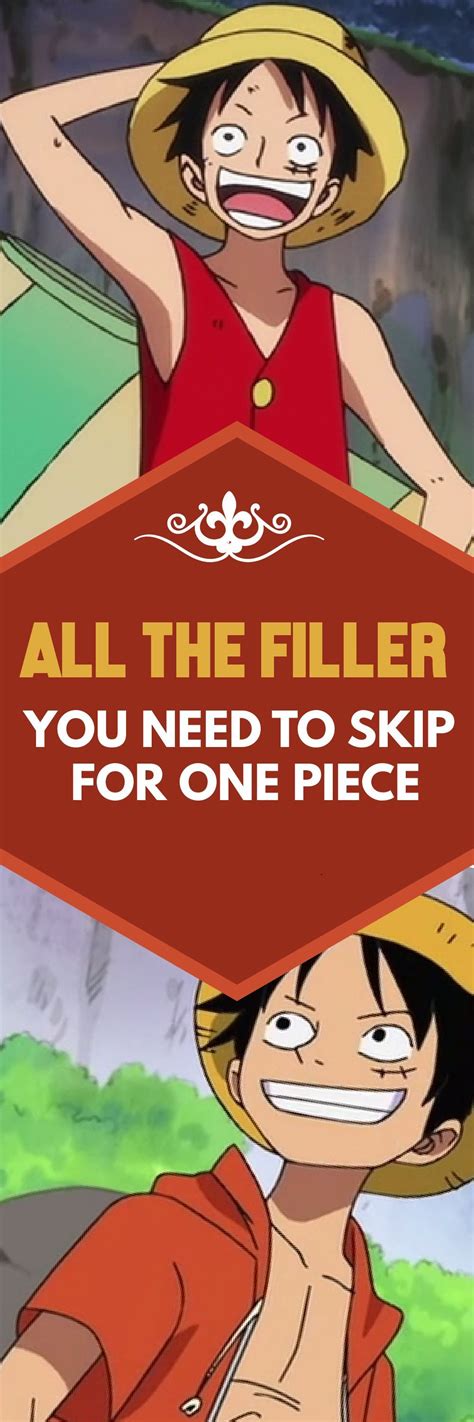 One Piece Anime Filler List Info Anime