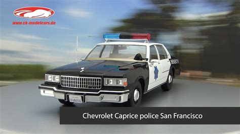 Ck Modelcars Video Chevrolet Caprice Polizei San Francisco Schwarz