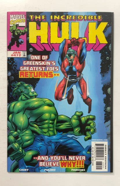 The Incredible Hulk 472 1999 Comic Books Modern Age Marvel